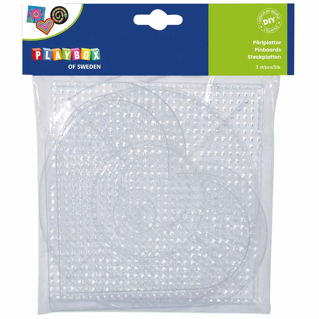 PlayBox: 5mm-es MIDI vasalható gyöngy alaplapok 3db-os csomag kép 1
