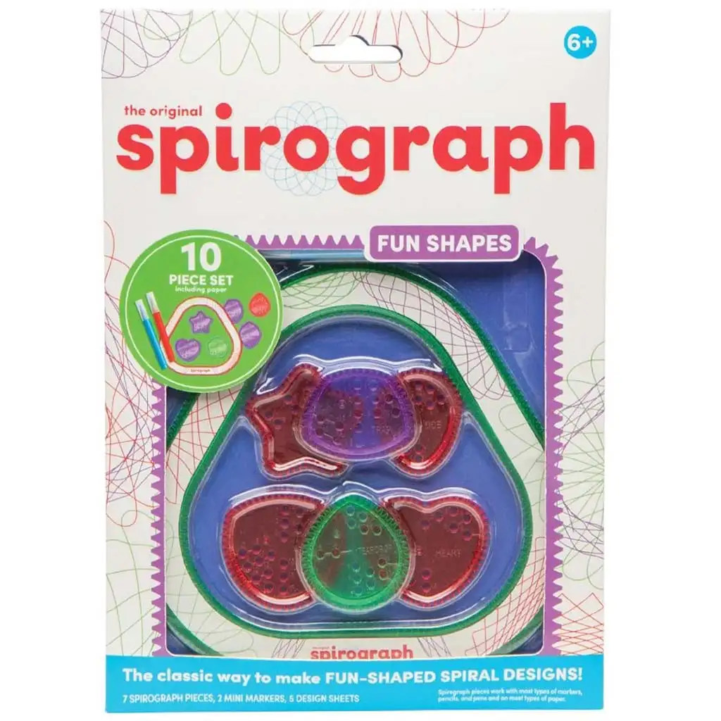Spirograph: FUN Shapes Spirográf  - Szórakoztató formák 10db-os kreatív szett kép 1