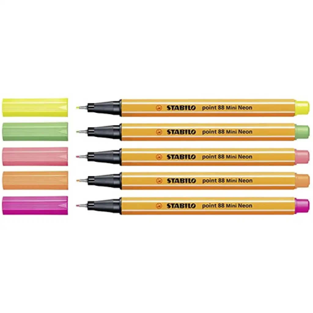 Stabilo: Point 88 Mini neon tűfilc készlet 5db-os kép 2