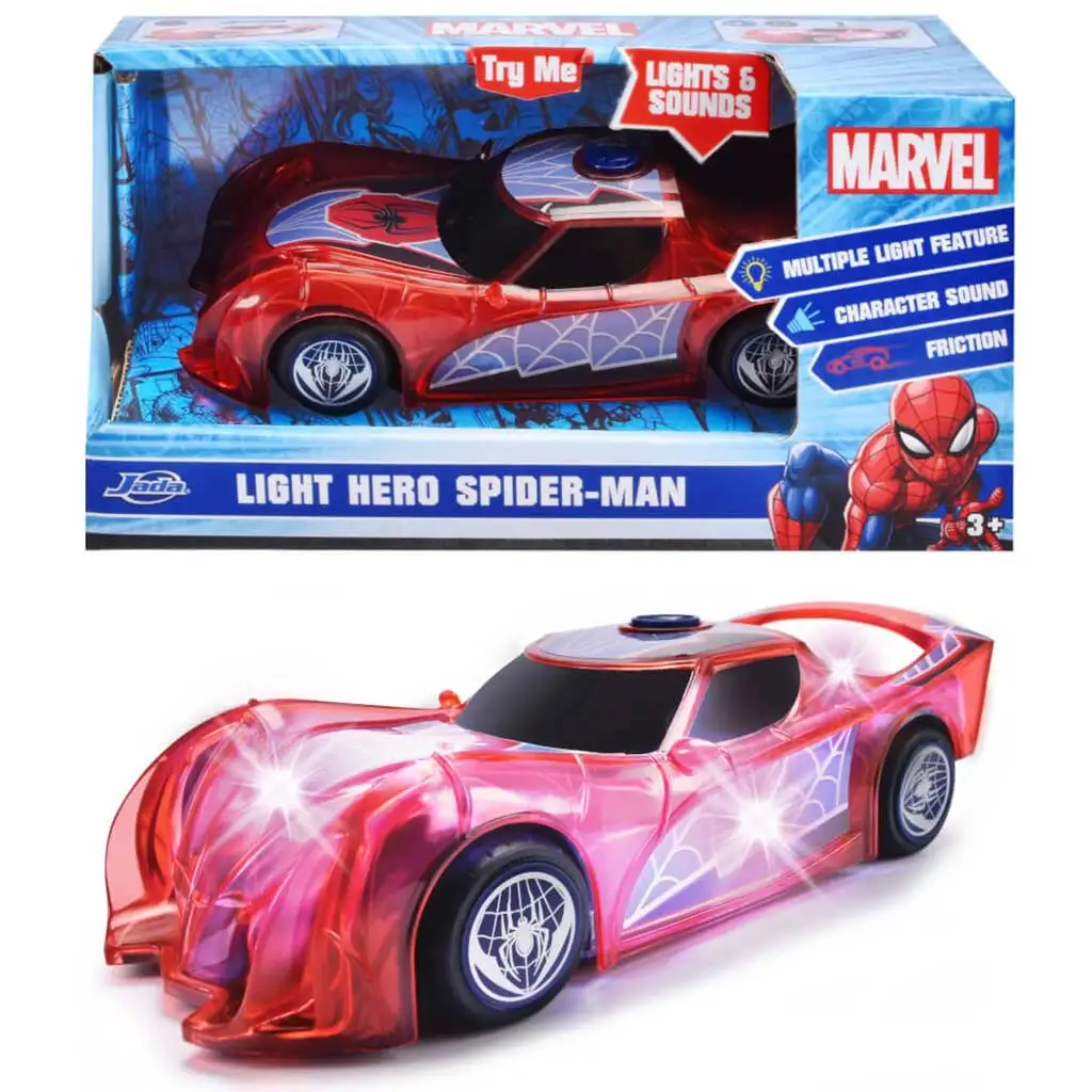 Marvel: Light Hero Pókember karakter járgány fény és hang effektekkel - Jada Toys kép 1