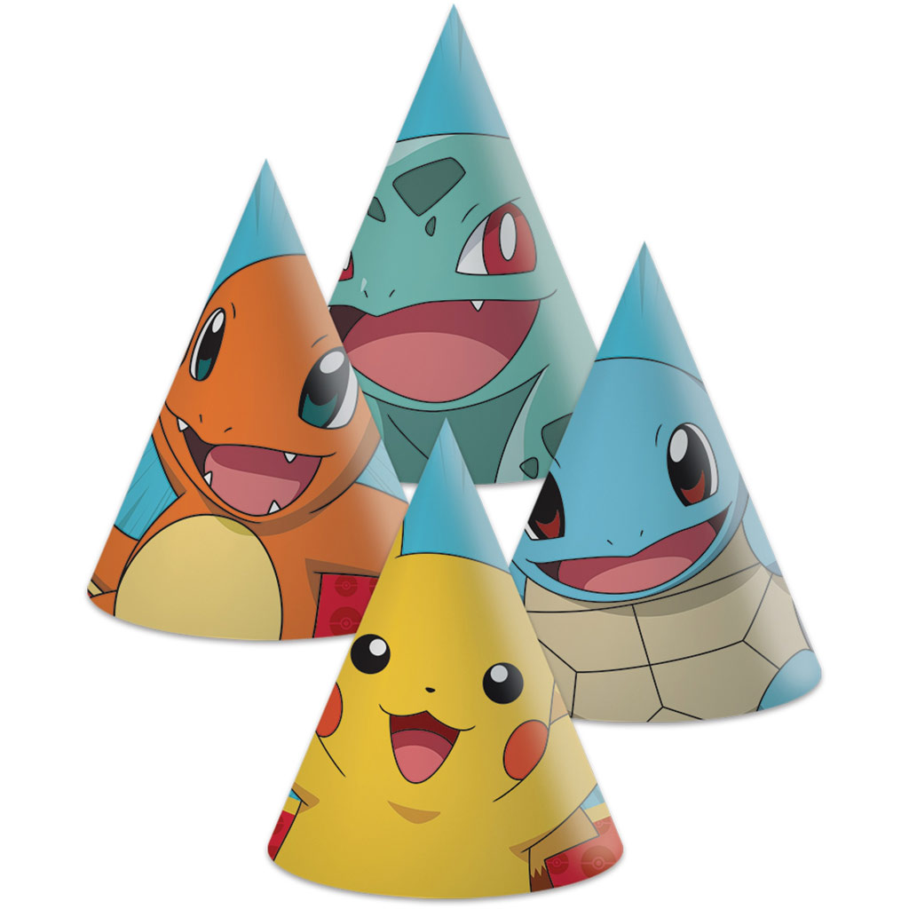 Pokémon party kalap - 6 darabos szett kép 1