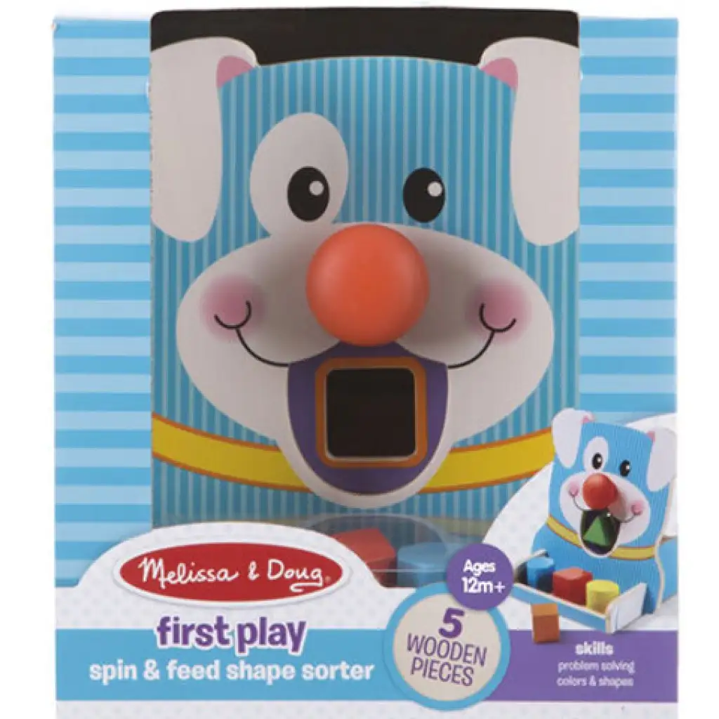 Pörgesd és etesd fa formaegyeztető játék - Melissa & Doug kép 1
