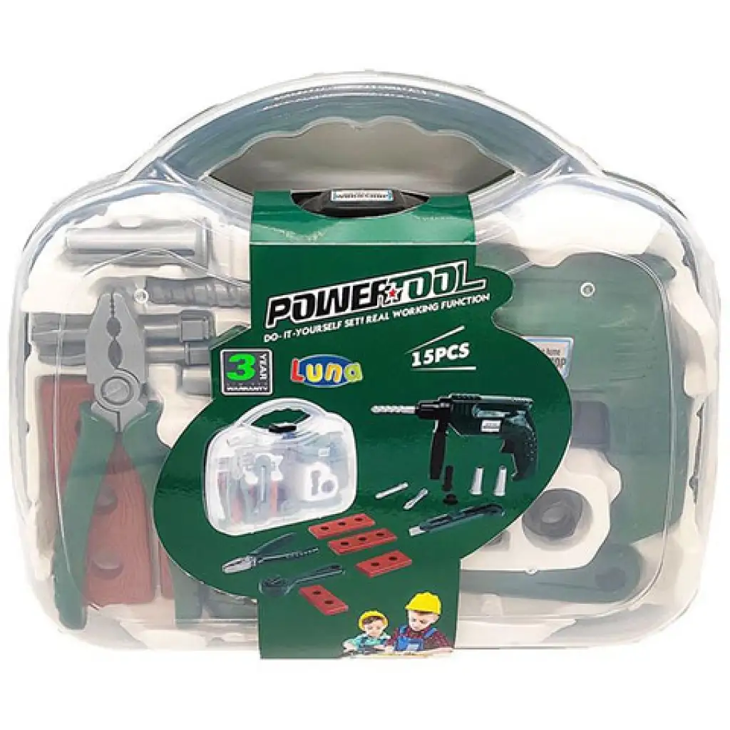 PowerTool szerszámos készlet fúróval kép 1