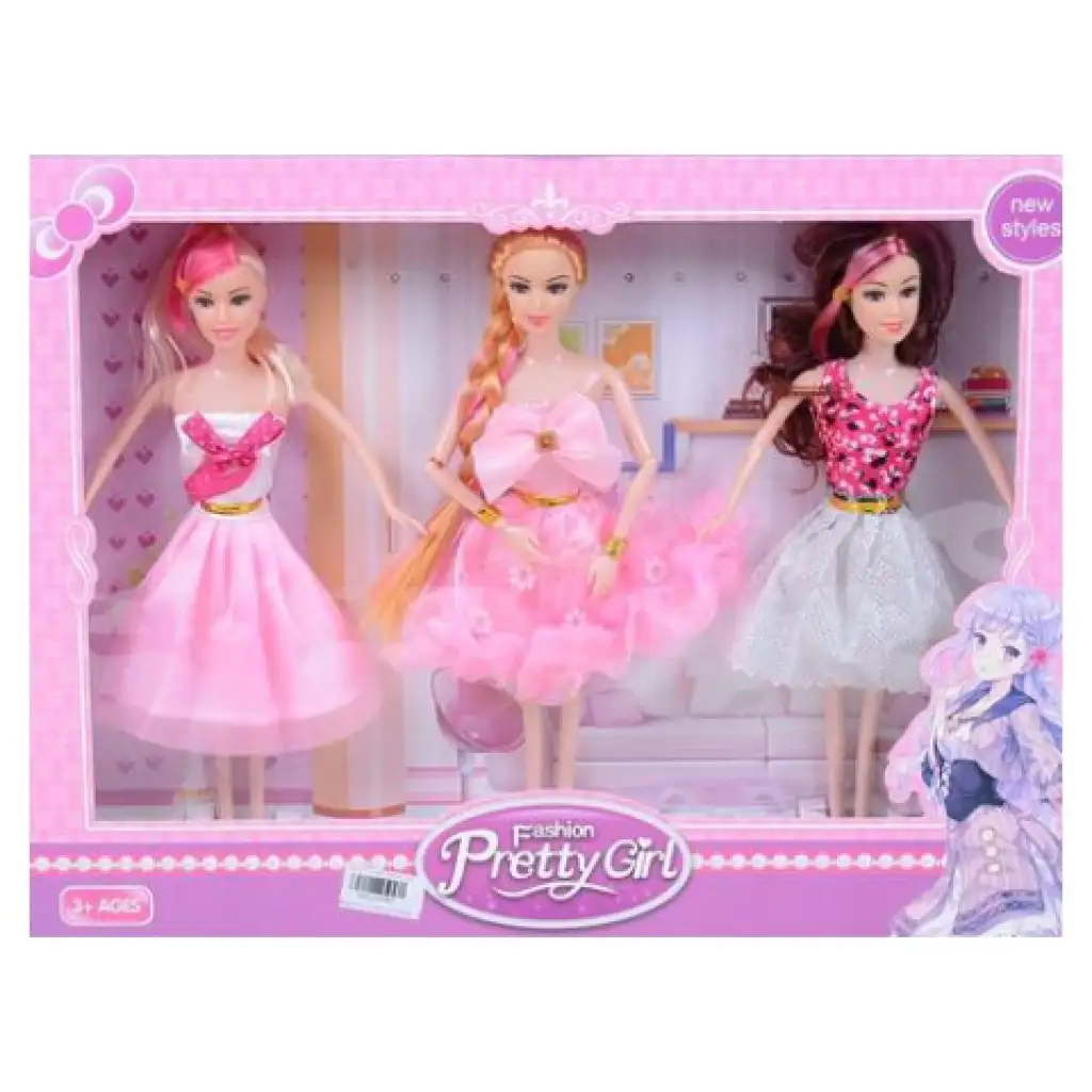 Fashion Girl: 3db-os divat baba szett 30cm-es kép 1