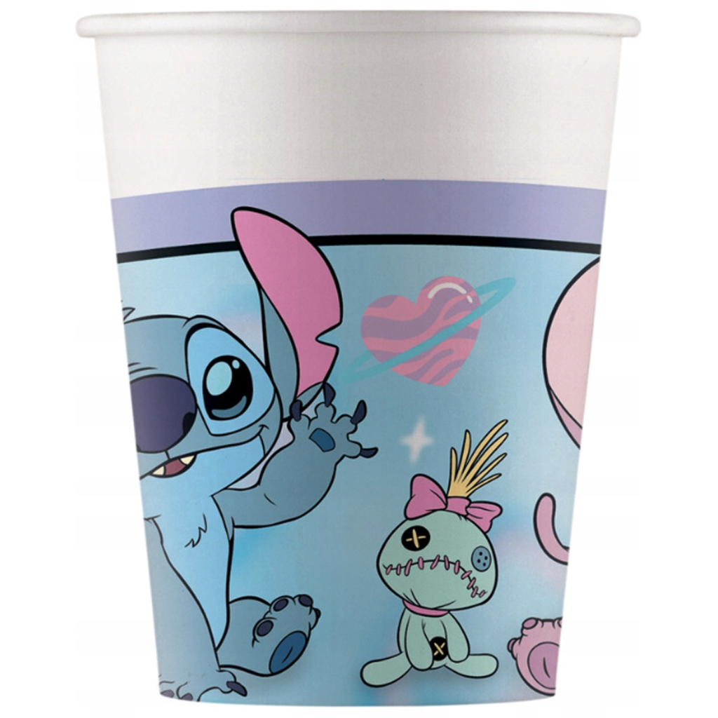 Disney Stitch és Angel papírpohár 8db-os szett 200ml kép 1