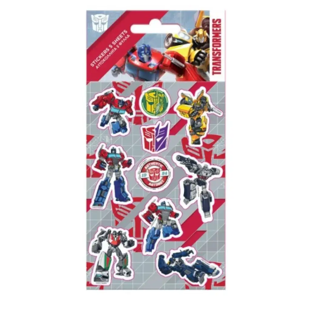 Transformers robotok 3D pufi matrica szett 10x22cm-es íven kép 1