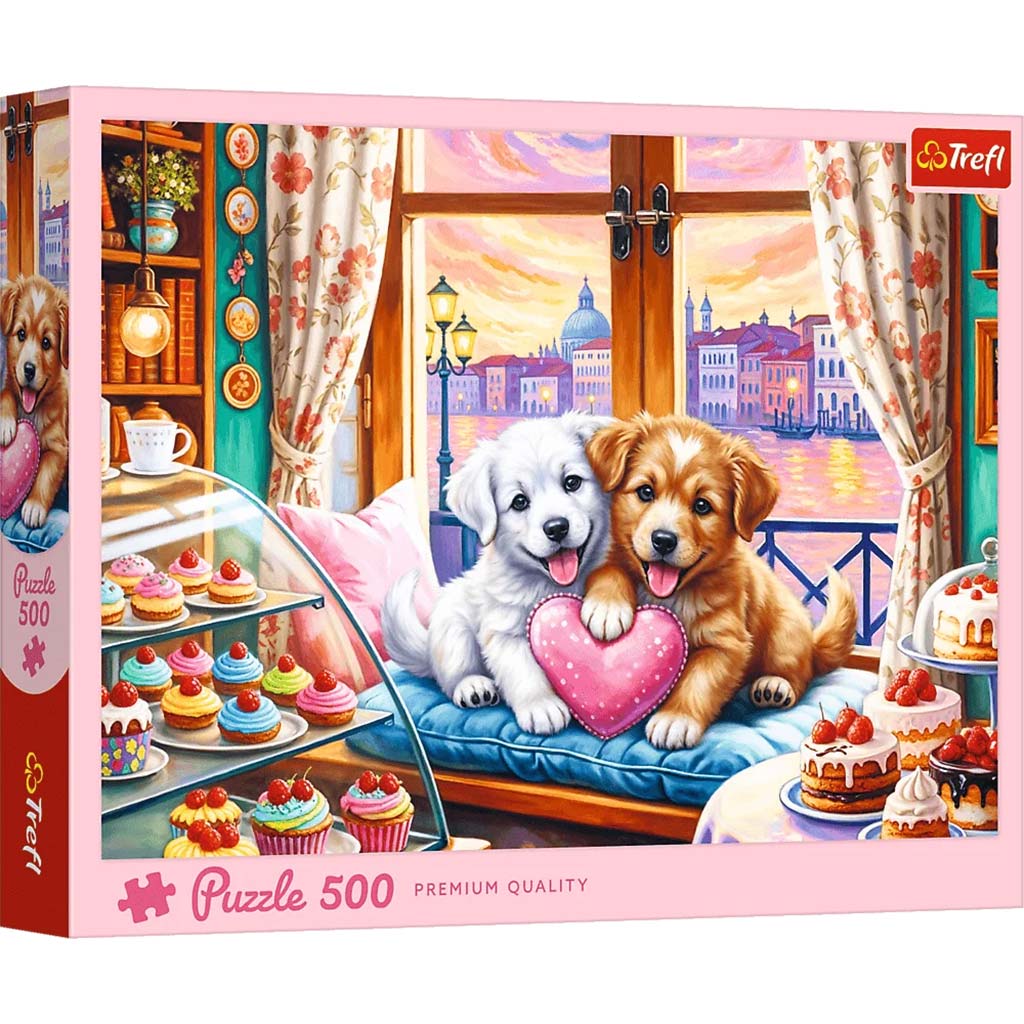 Kiskutya szerelem Premium Quality 500 db-os puzzle – Trefl kép 1