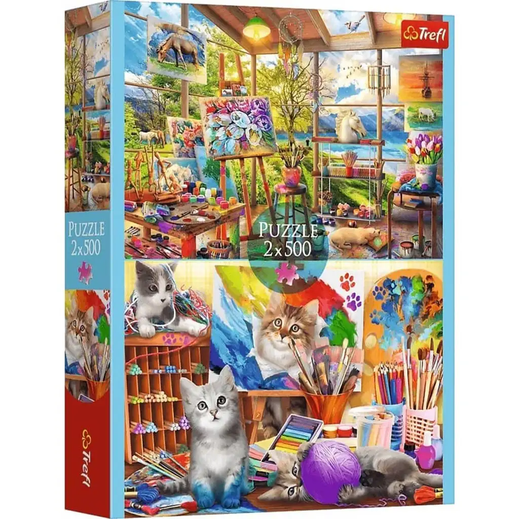A festészet művészete 2x500db-os puzzle - Trefl kép 1