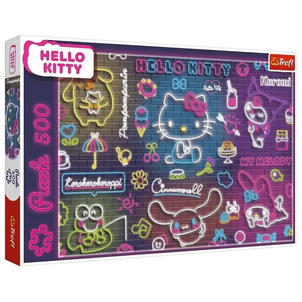 Neon Hello Kitty 500db-os puzzle - Trefl kép 1