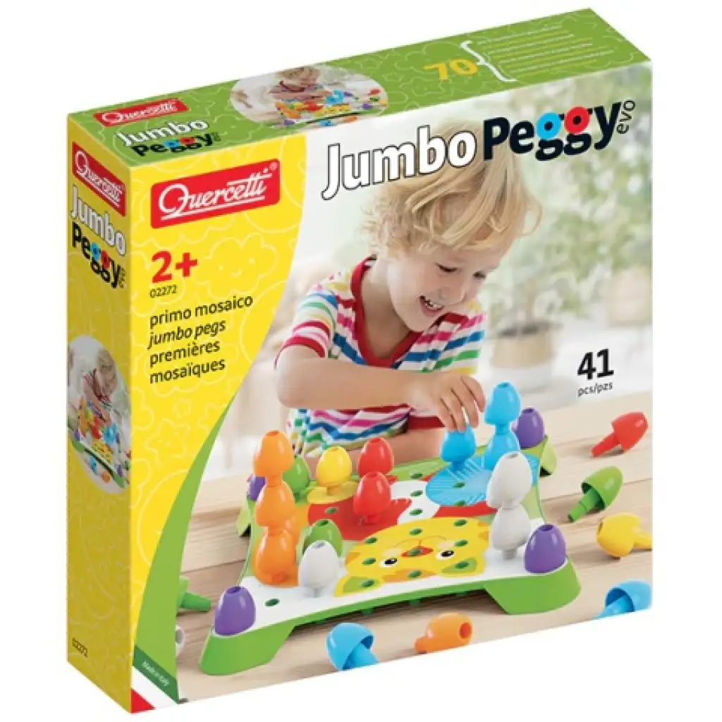 Quercetti: Jumbo Peggy 41db-os pötyi szett kép 1