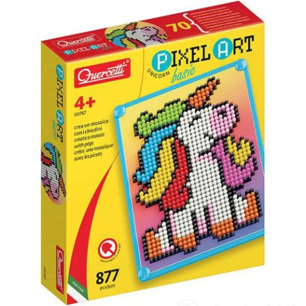 Quercetti: Pixel Art Unikornis pötyi kép 1