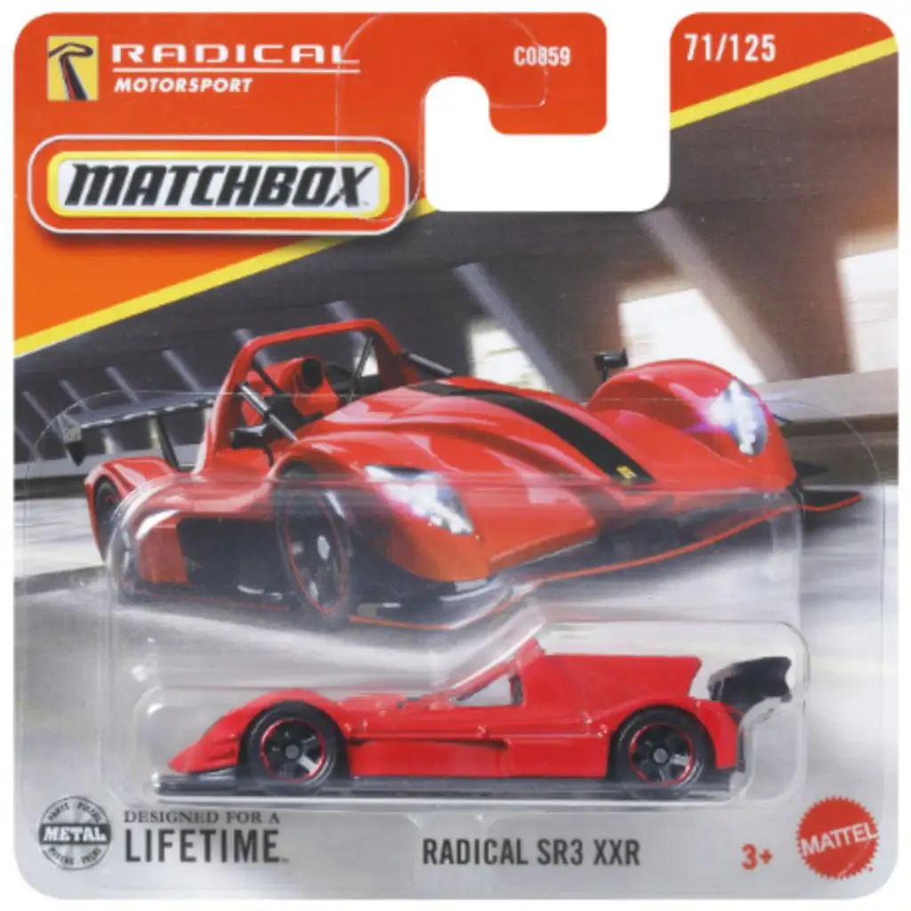 Matchbox: Radical SR3 XXR kisautó 1/64 – Mattel kép 1
