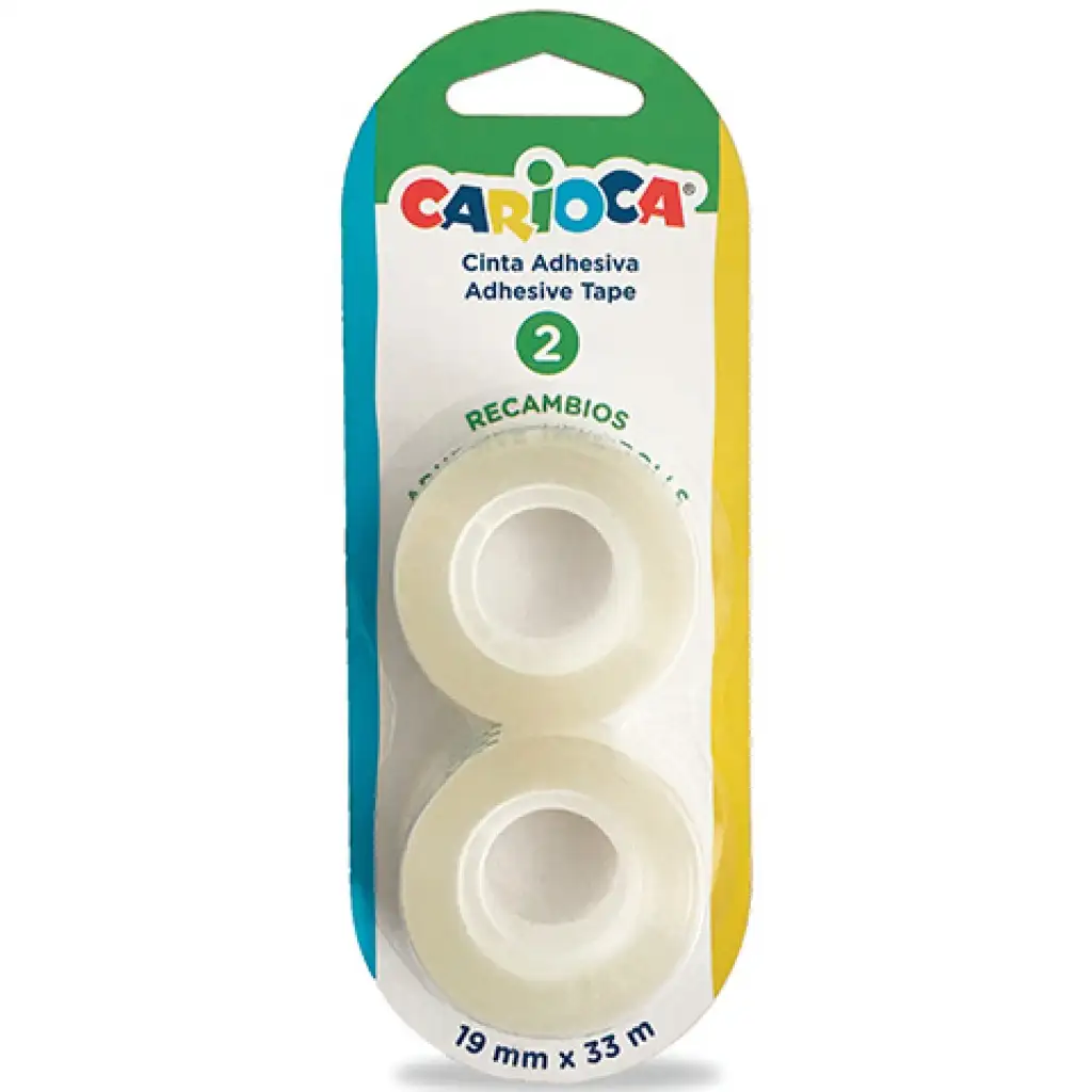 Átlátszó cellux ragasztó 1,9cmx33m 2db-os szett - Carioca kép 1
