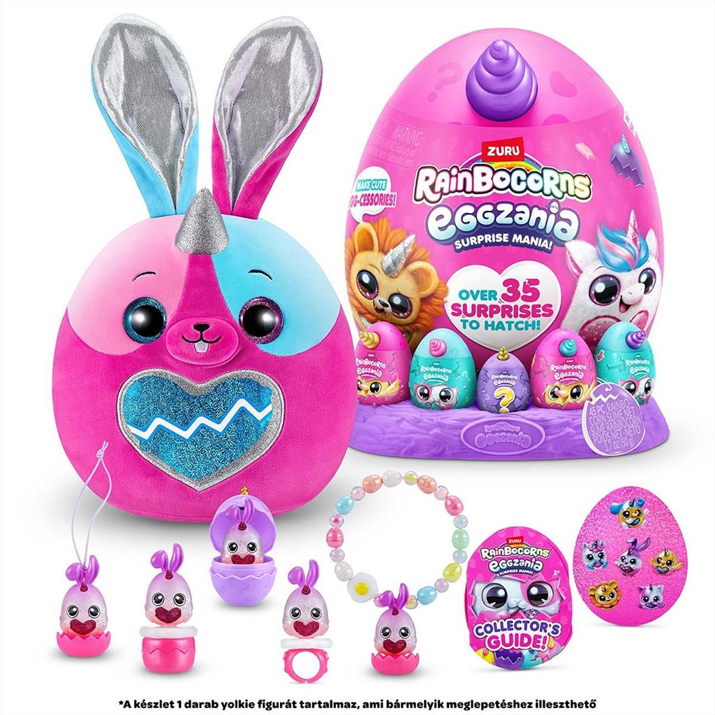Rainbocorns: Eggzania meglepetés tojás plüssfigurával többféle változatban 1db kép 3