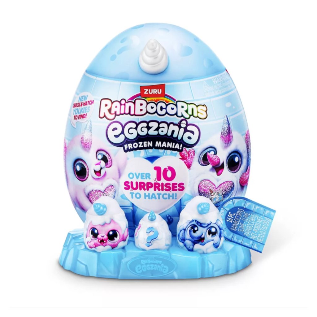 Rainbocorns Eggzania meglepetés tojás interaktív plüssel - téli barátok kép 1