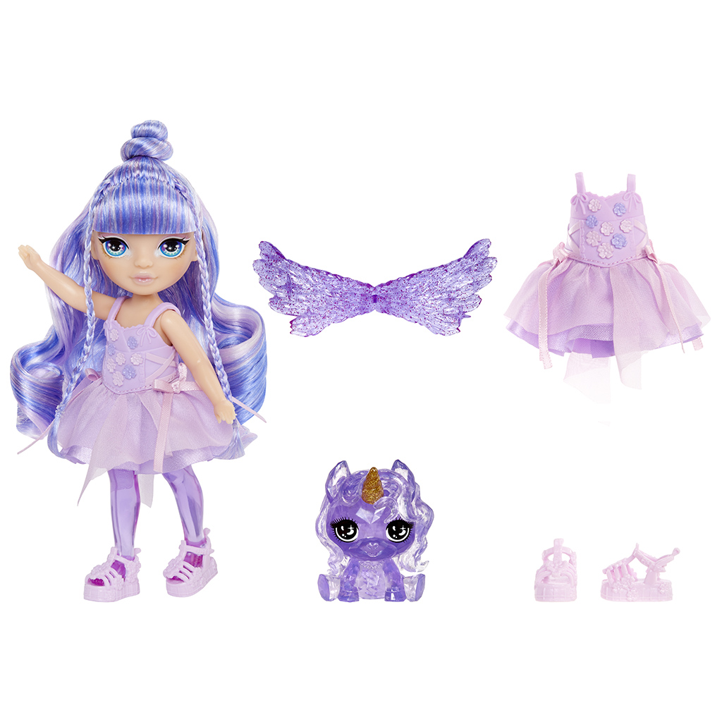 Rainbow High Littles szivárvány tündér Amethyst Willow baba kép 3