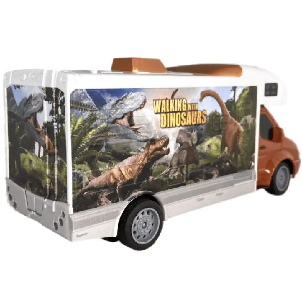 RC Távirányítós Walking with Dinosaurus lakóautó fénnyel 27MHz 1/32-es méretarány 25cm kép 2