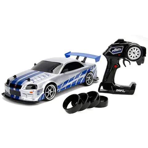 RC Halálos iramban Nissan Skyline GT-R drift távirányítós autó 1/10 - Simba Toys kép 1