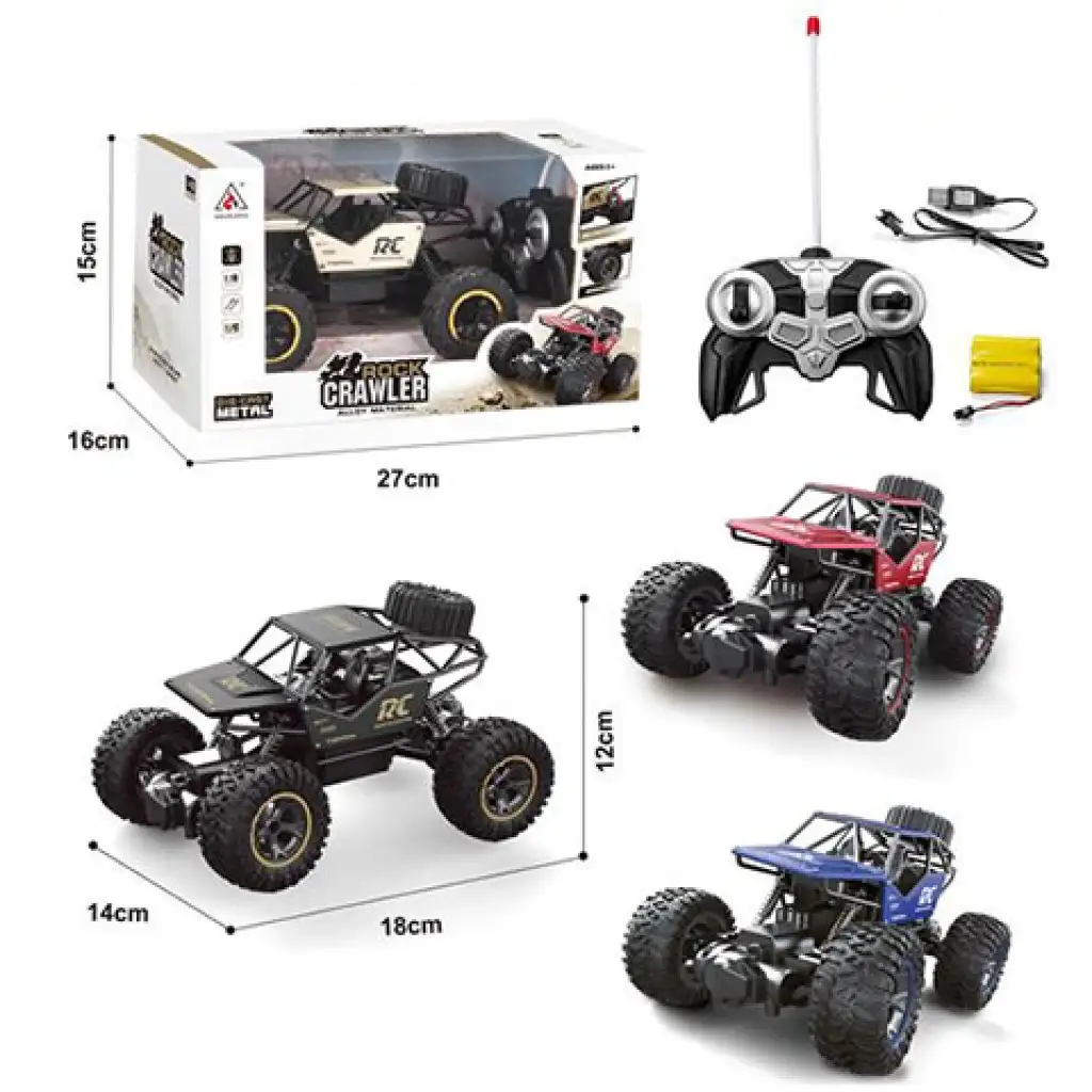 RC távirányítós hegymászó Jeep 27MHz 1/18 kétféle változatban kép 1