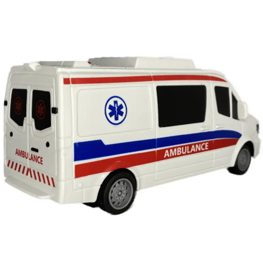 RC Távirányítós mentőautó fénnyel 27MHz 1/32-es méretarány 25cm kép 2