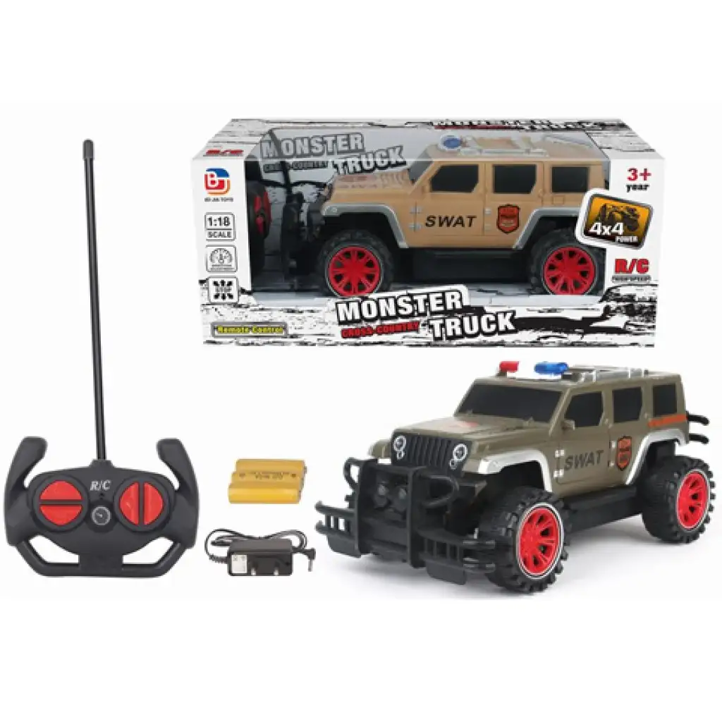 RC SWAT távirányítós terepjáró négy funkcióval 1/18 kép 1
