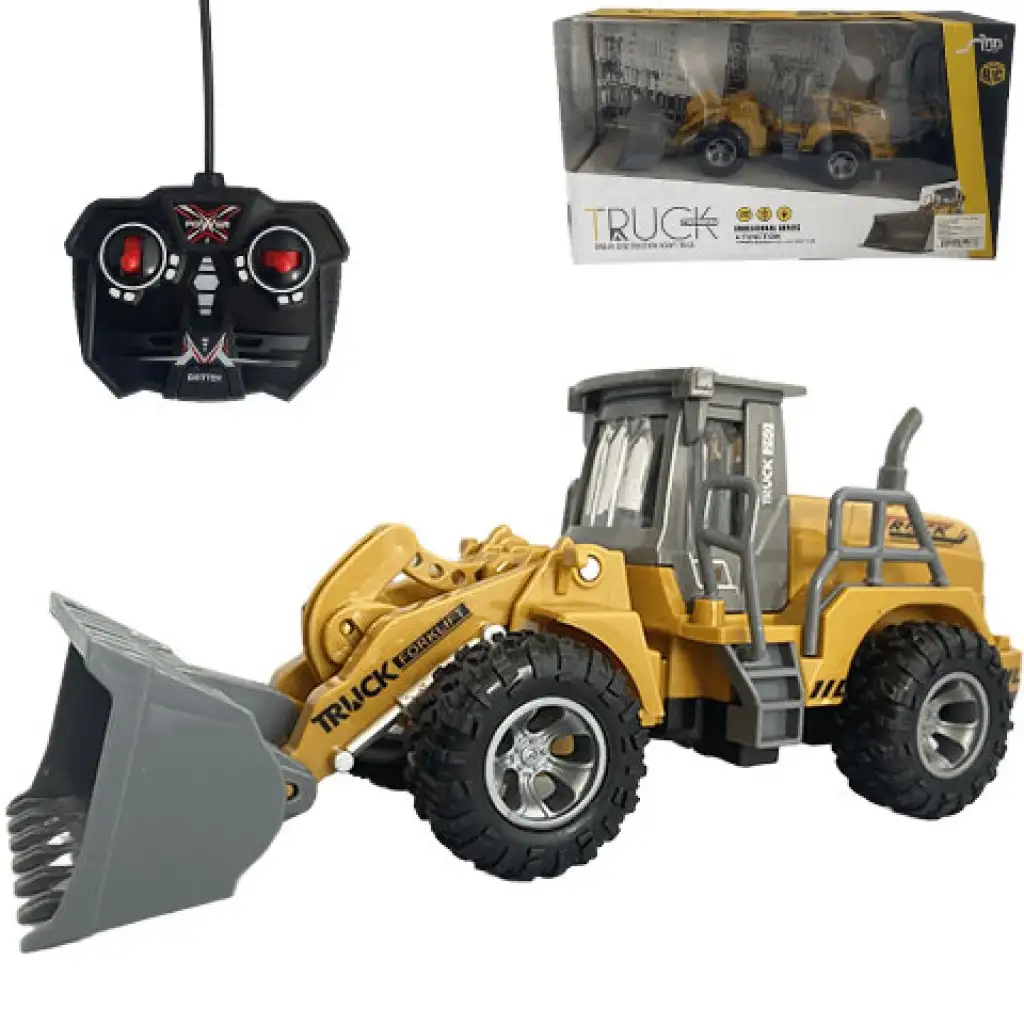 RC Távirányítós buldózer munkagép fényeffektekkel 1/30-as méretarányban 24cm kép 1