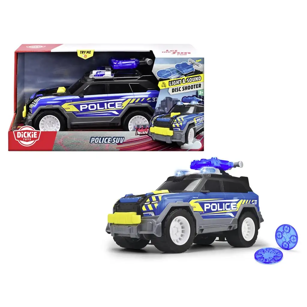 Rendőrautó fénnyel és hanggal 30cm - Dickie Toys kép 1