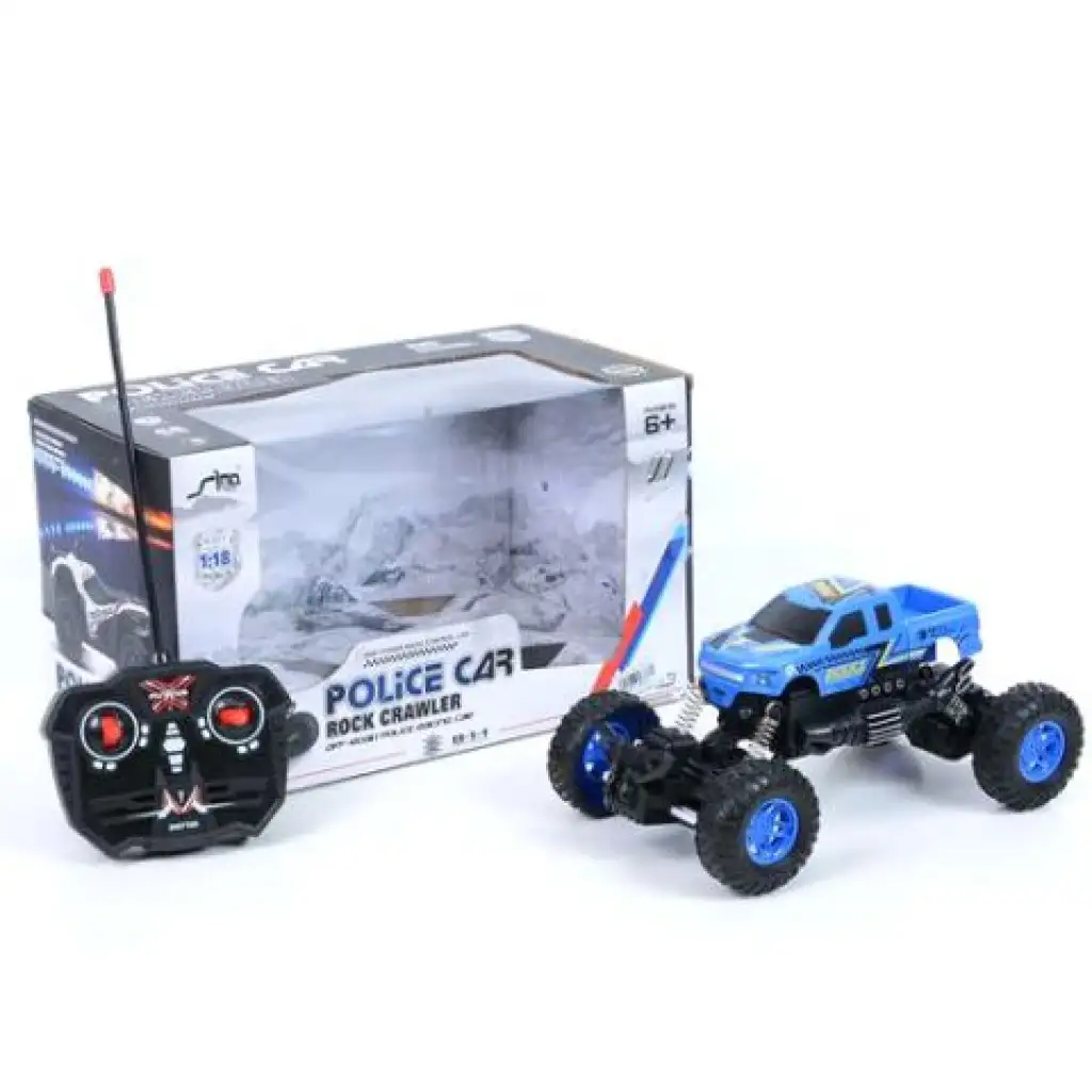 RC Távirányítós rendőrségi crawler terepjáró 1/18 kép 1