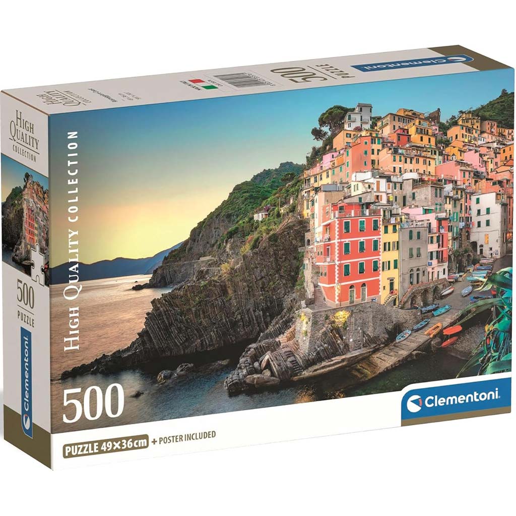 Riomaggiore partvidéke HQC 500db-os compact puzzle - Clementoni kép 1