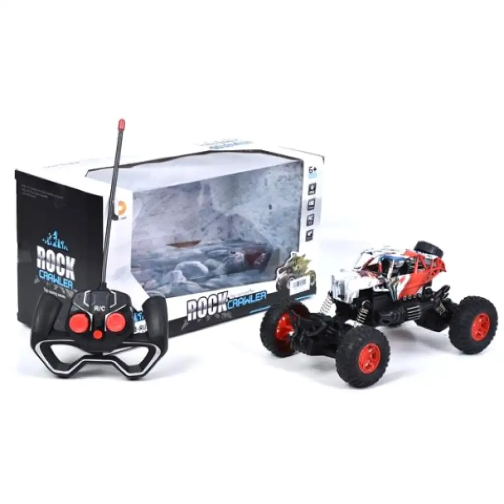RC Távirányítós Crawler piros-fehér terepjáró autó 1/18 2.4GHz kép 1