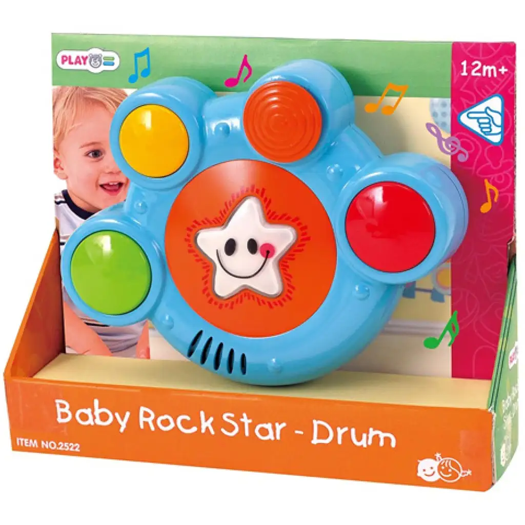 Playgo: Rocksztár bébi elektromos dob fényekkel és hangokkal kép 1