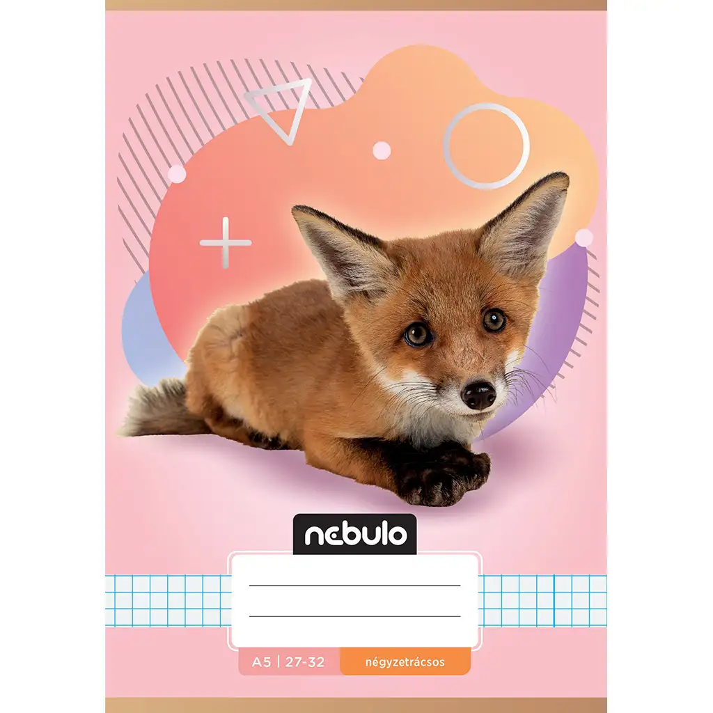 Nebulo: Rókás mintás kockás füzet A/5 27-32 kép 1