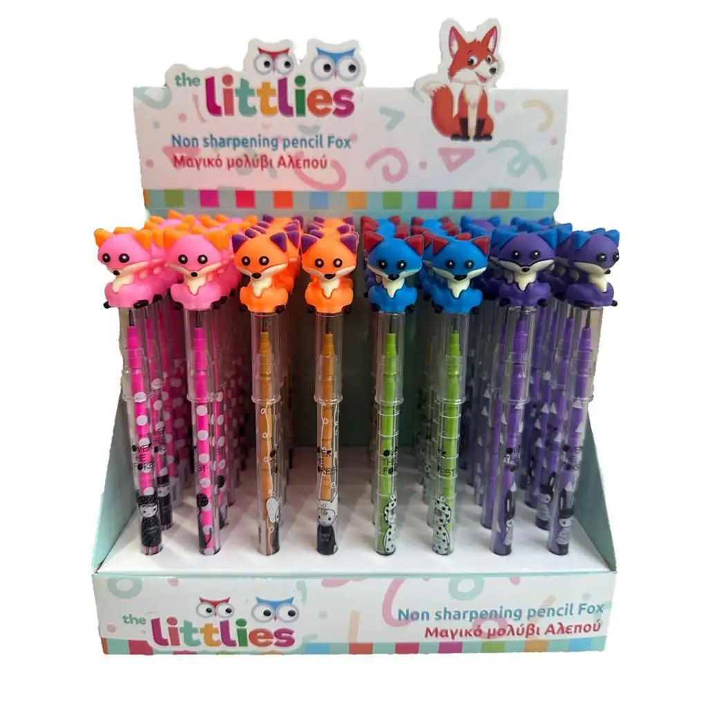The Littlies: Rókás tolóbetétes ceruza többféle 1db kép 1