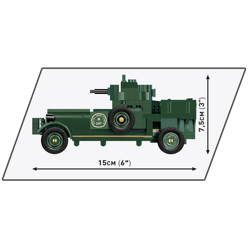 COBI: Rolls Royce páncélautó 1920 Pattern Mk I építőjáték (2988) kép 3