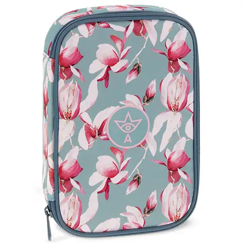 Ars Una: Rosy Magnolia többszintes kihajtható tolltartó 15,5x22,5x4,5cm kép 1