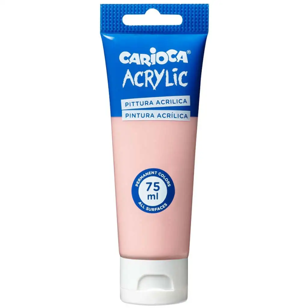 Acrylic 75ml-s akril festék rózsaszín színben - Carioca kép 1