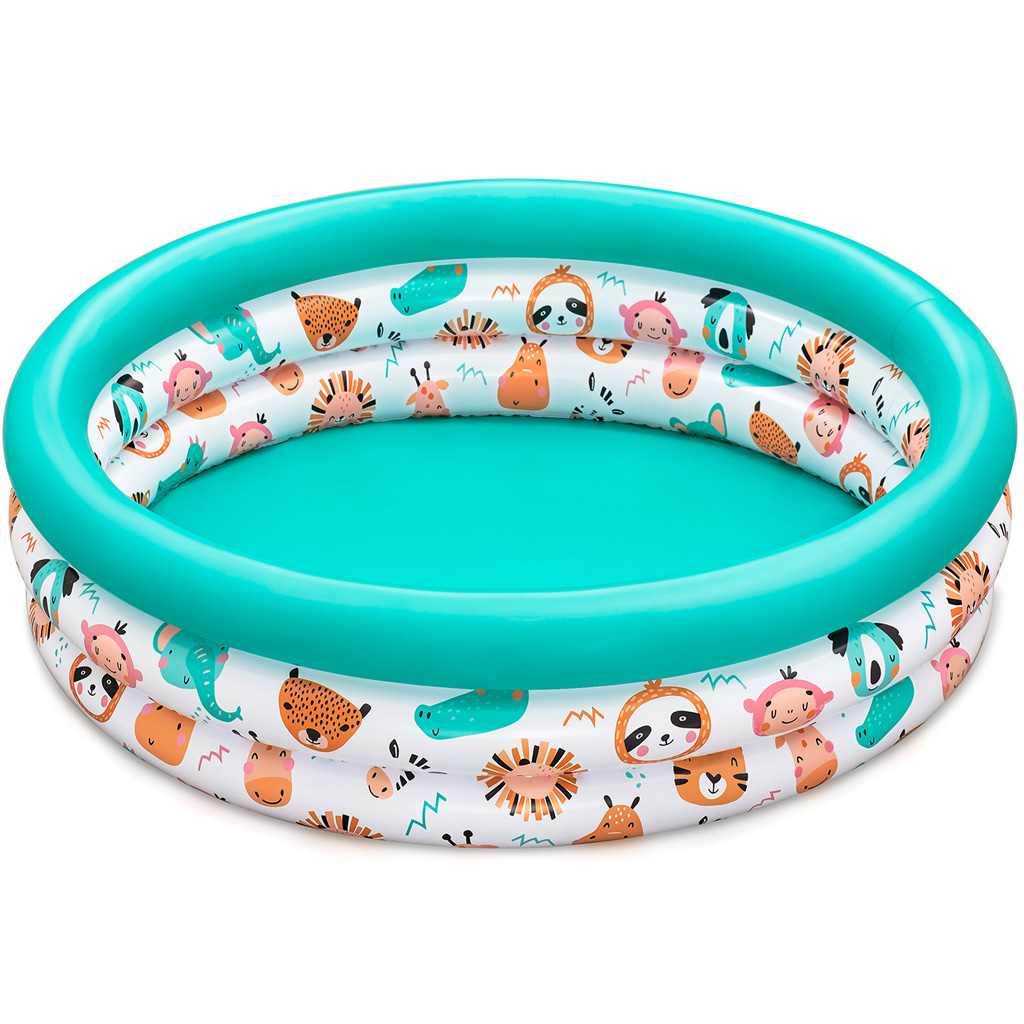 Bestway: Safari Pals felfújható gyerekmedence 102x25cm kép 1