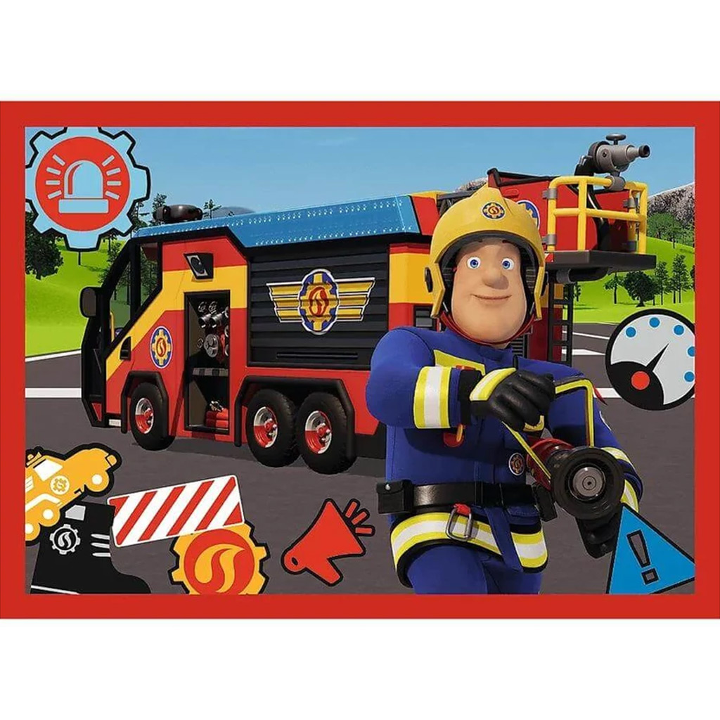 Sam a tűzoltó 4 az 1-ben 12-15-20-24db-os puzzle - Trefl kép 3