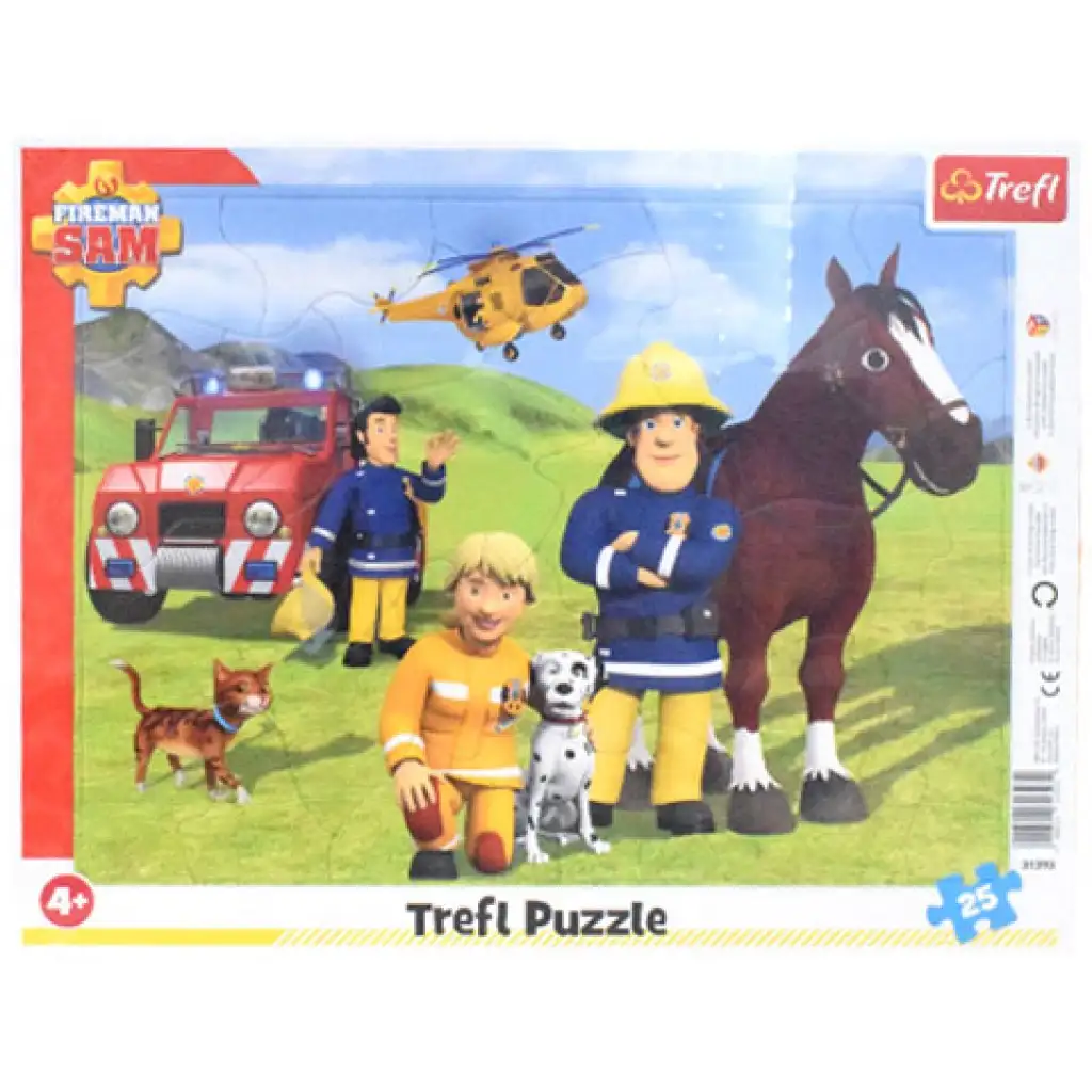 Sam a tűzoltó: Mindig őrségben 25 db-os keretes puzzle - Trefl kép 1