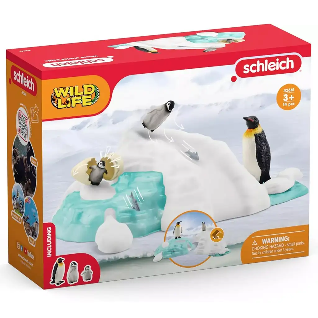Schleich: Wild Life - Pingvin családi móka figura szett (42661) kép 1