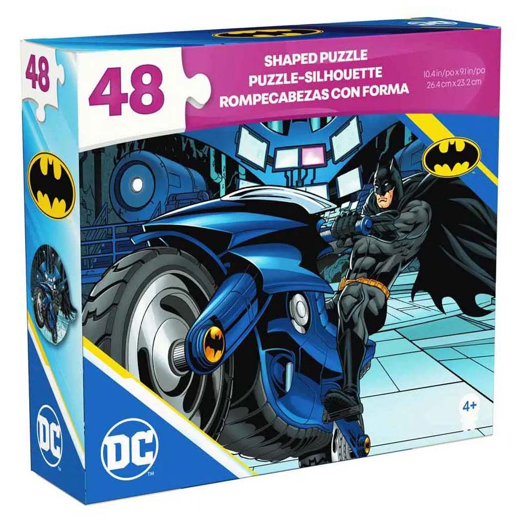 DC Comics Batman motorkerékpáron 48db-os puzzle - Spin Master kép 1