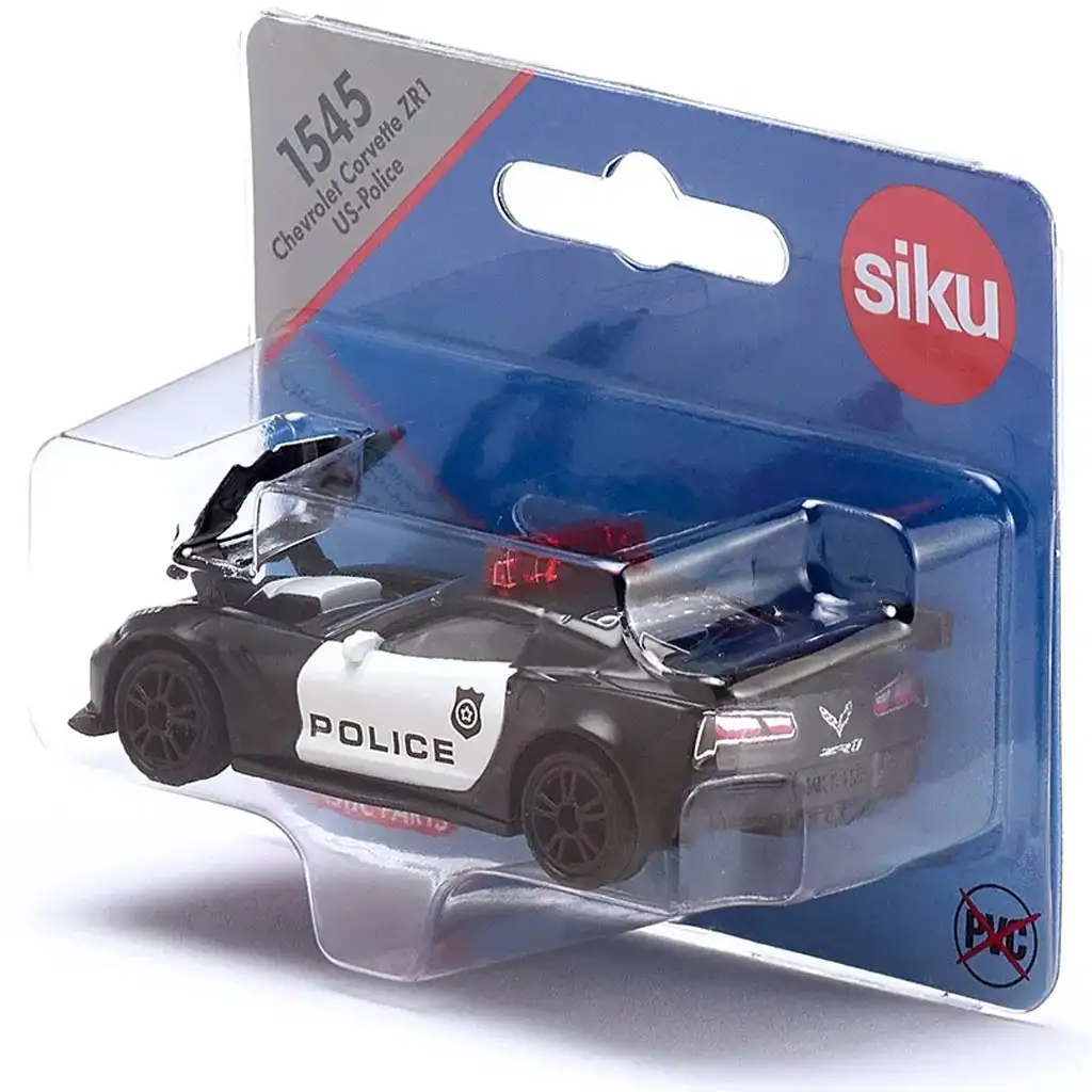 SIKU Chevrolet Corvette ZR1 Police kisautó 1/64 kép 4