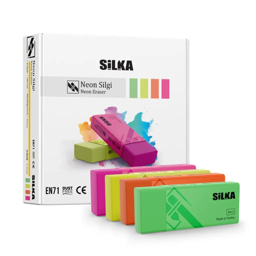 Nebulo: Silka radír - neon színekben 1db kép 1