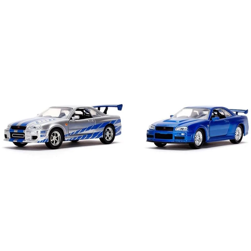 Halálos iramban: Twin Pack – Brian Nissan Skyline GT-R R34 2 db-os autómodell szett 1/32 – Jada Toys kép 2