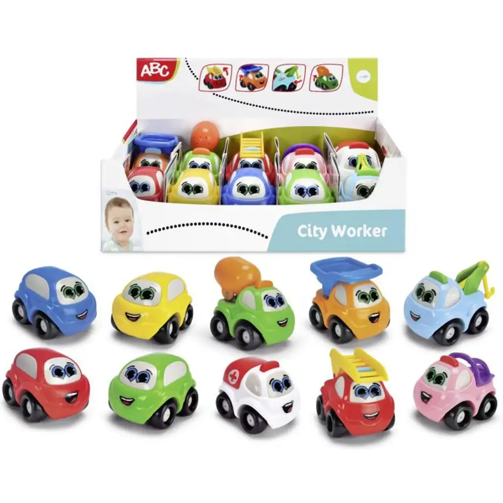 ABC Mosolygós városi munkagépek többféle változatban 1db - Simba Toys kép 1