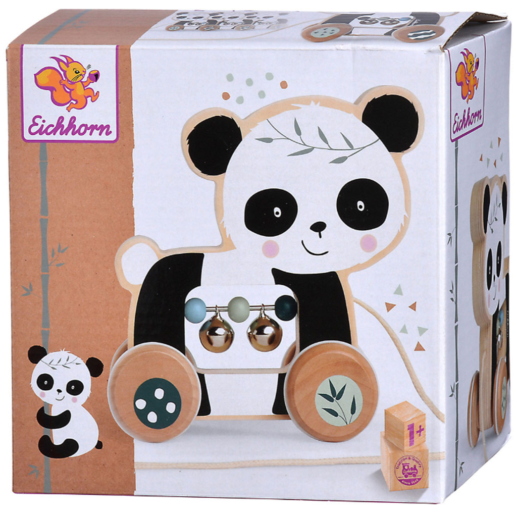 Eichhorn: Gurulós pandás fa húzós játék - Simba Toys kép 1