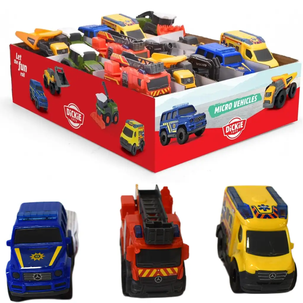 Micro járművek többféle változatban 1 db - Dickie Toys kép 1