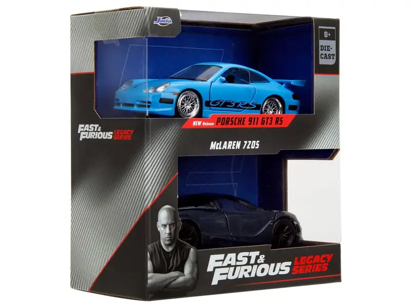 Halálos iramban: Porsche 911 GT3 RS és McLaren 720S 2db-os csomag 1/32 méretarányban - Jada Toys kép 1