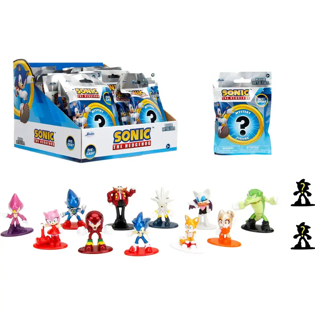 Sonic a sündisznó meglepetés nano metálfigurák 1db - Simba Toys kép 1