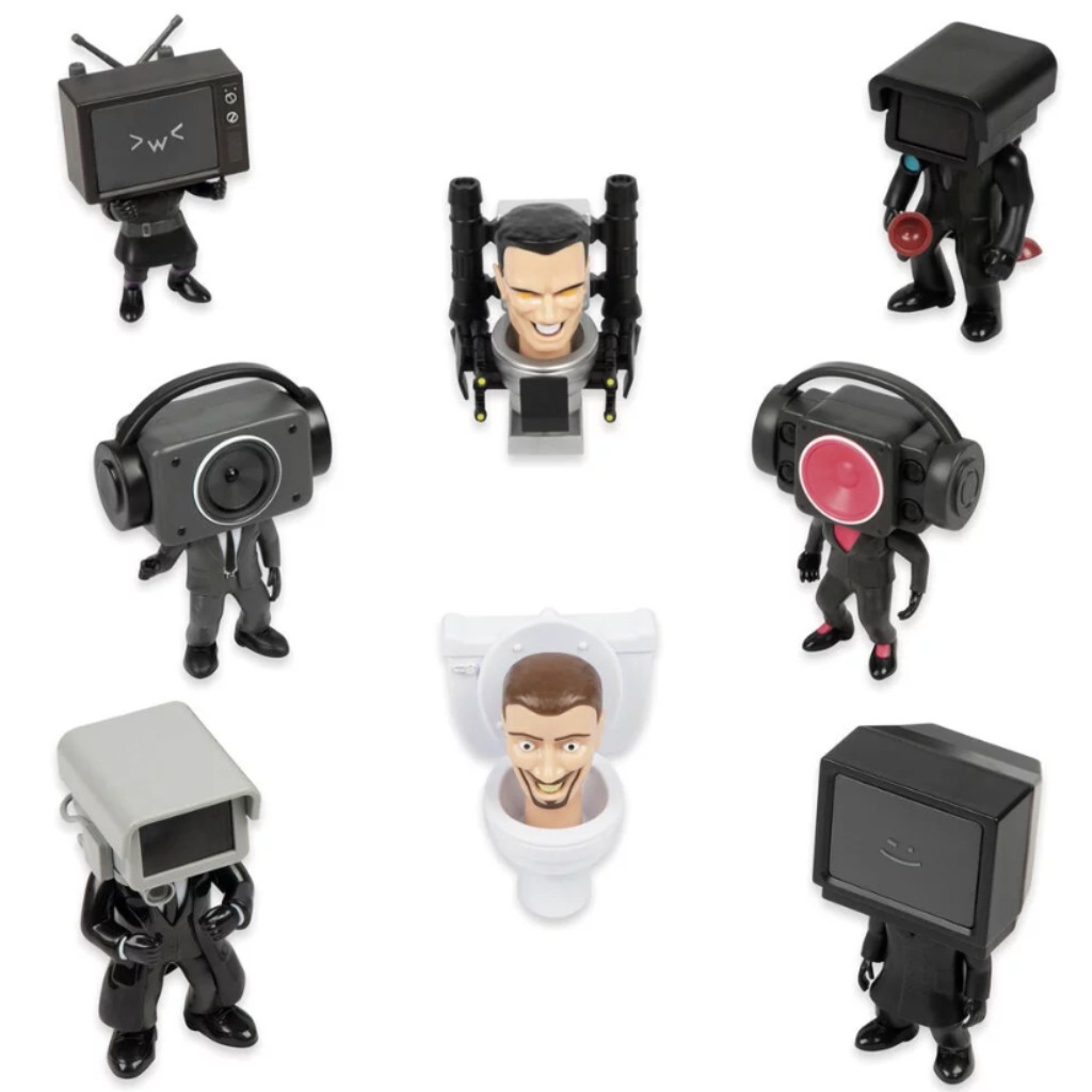 Skibidi Toilet WC meglepetés minifigura szett 1db kép 2
